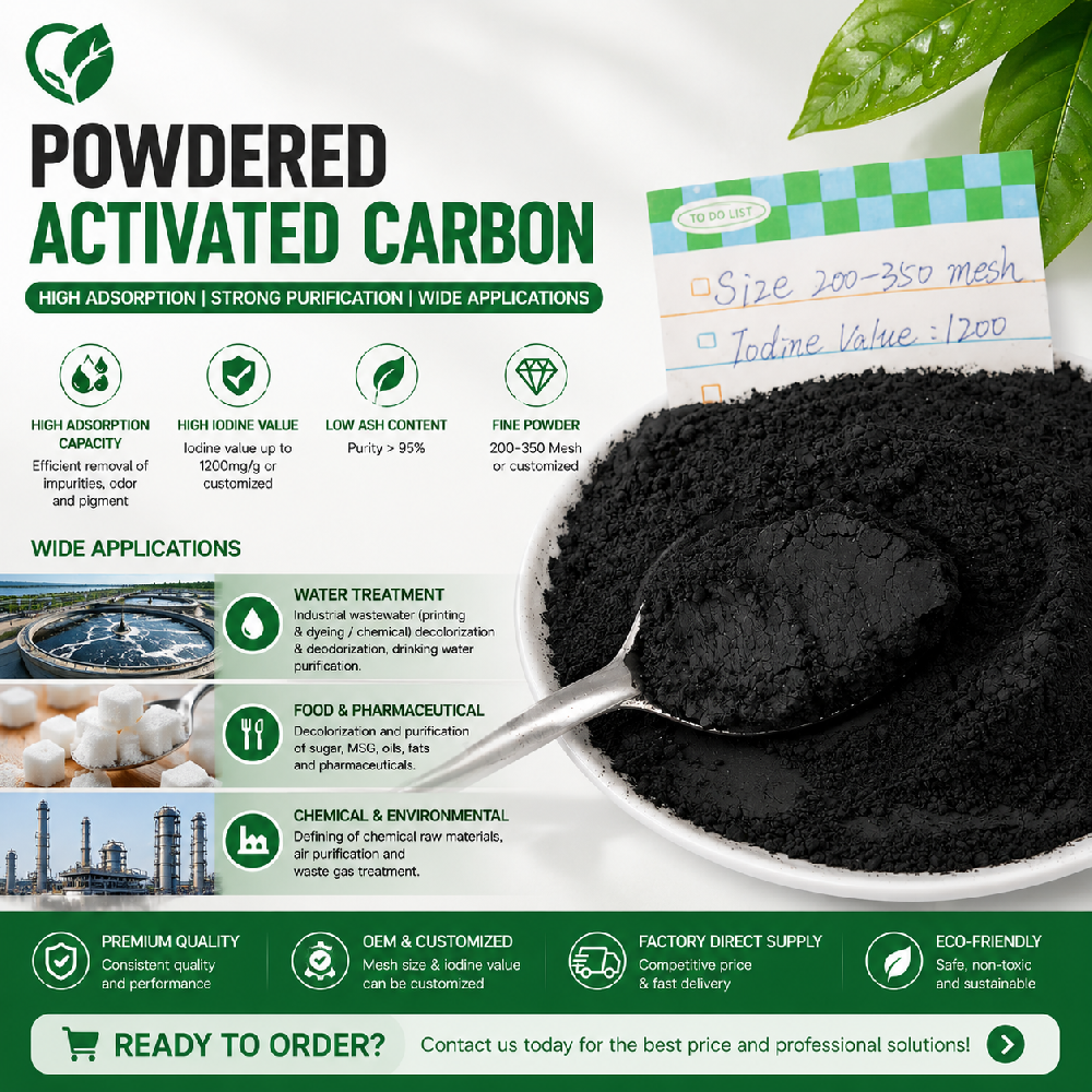 Rapid Adsorption Powdered Activated Carbon (PAC) – The Ultimate Purification Agent