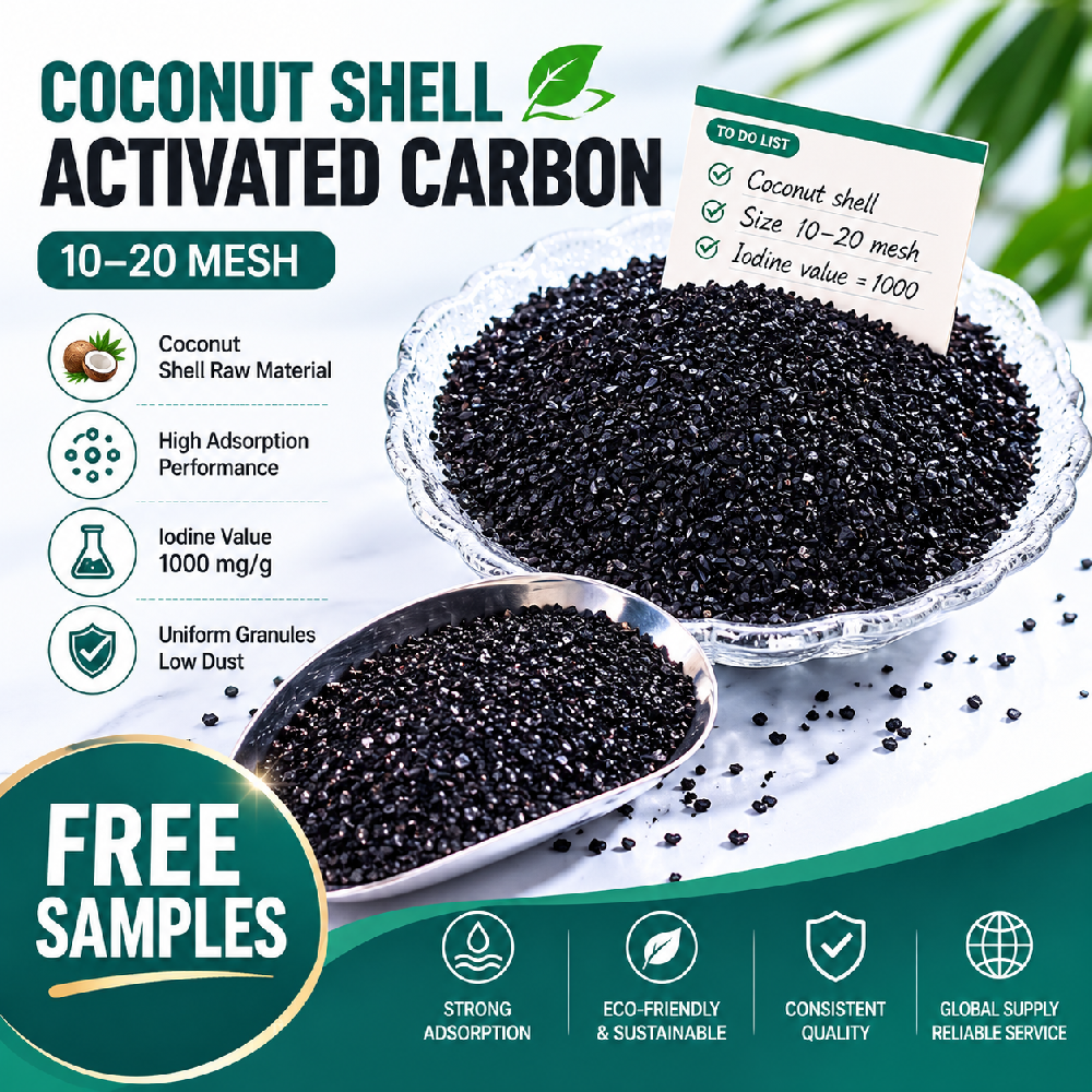 Coconut Shell Granular Activated Carbon for Gas Phase Adsorption & Oil Vapor Recovery